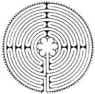 Chartres-i típusú Labirintus