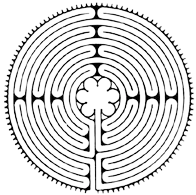 Chartres-i típusú Labirintus